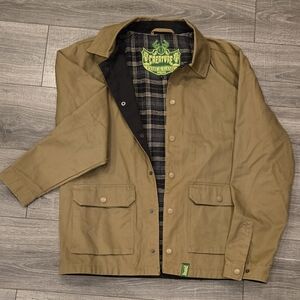 Creature Fish & Game "Vintage" Men's Field Jacket in Olive Color.